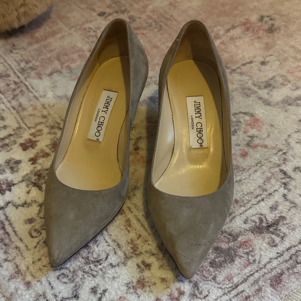 Jimmy Choo Women's Brown Suede Heels